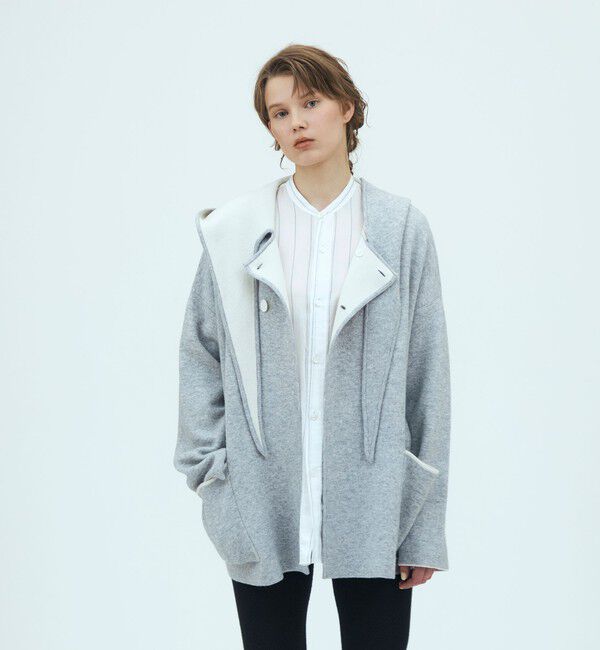 GALERIE VIE「【WEB先行予約】ダブルフェイスニット リバーシブルショートコート」|その他|