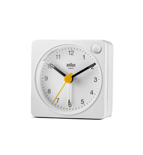 HIROB「BRAUN ALARM CLOCK WHITE BC02XW」|クロック・置時計|