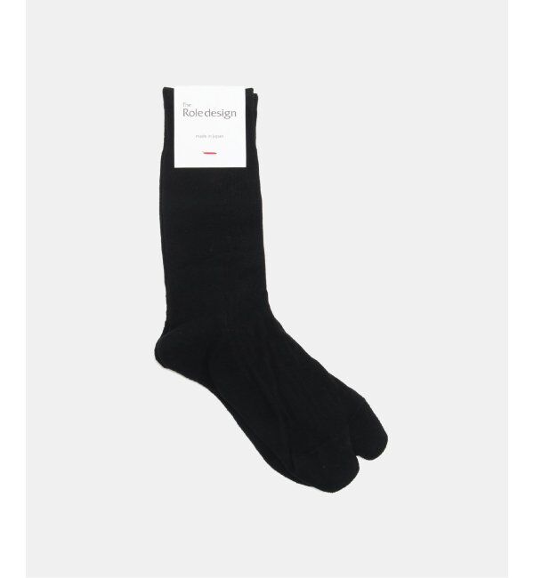 EDIFICE「THE ROLE DESIGN (ザ ロールデザイン) PLANE RIB SOCKS MENS RLD-666-239023」|ソックス|ブラック