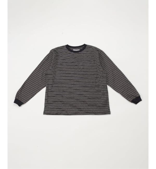 PULP「cabaret poval / キャバレーポバール COXON STRIPE LS TOP」|Tシャツ・カットソー|ブラック