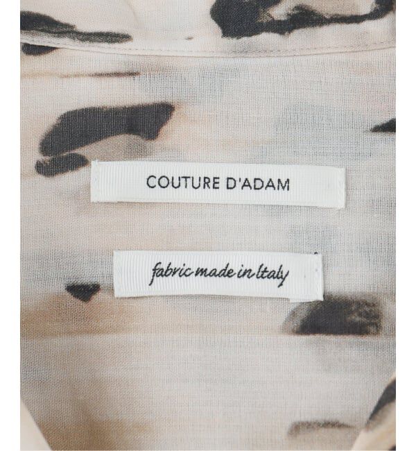 NOBLE「COUTURE D'ADAM/クチュールドアダム Leopard Italian Print Open Coller Shirt」|シャツ・ブラウス|
