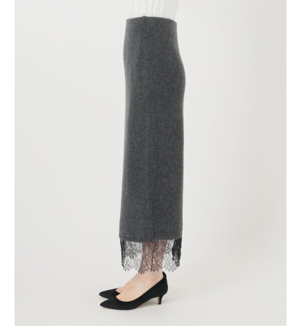 Spick and Span「《一部店舗+WEB限定予約》レースニットタイトスカート」|スカート|