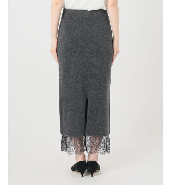 Spick and Span「《一部店舗+WEB限定予約》レースニットタイトスカート」|スカート|