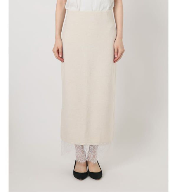 Spick and Span「《一部店舗+WEB限定予約》レースニットタイトスカート」|スカート|