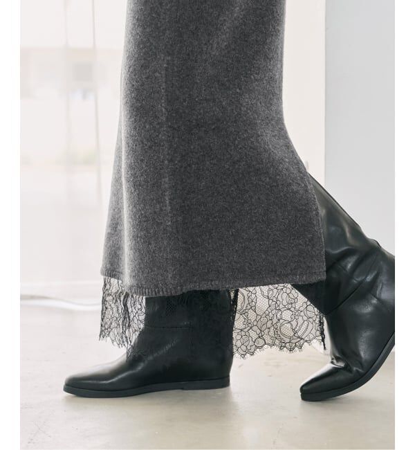 Spick and Span「《一部店舗+WEB限定予約》レースニットタイトスカート」|スカート|