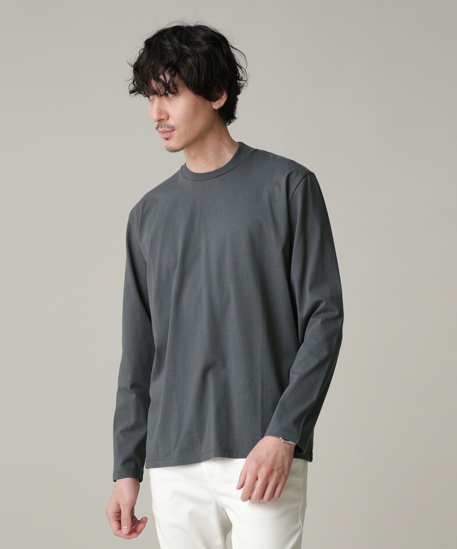 nano･universe「LB.03/ジャケT 長袖」|Tシャツ・カットソー|チャコール3