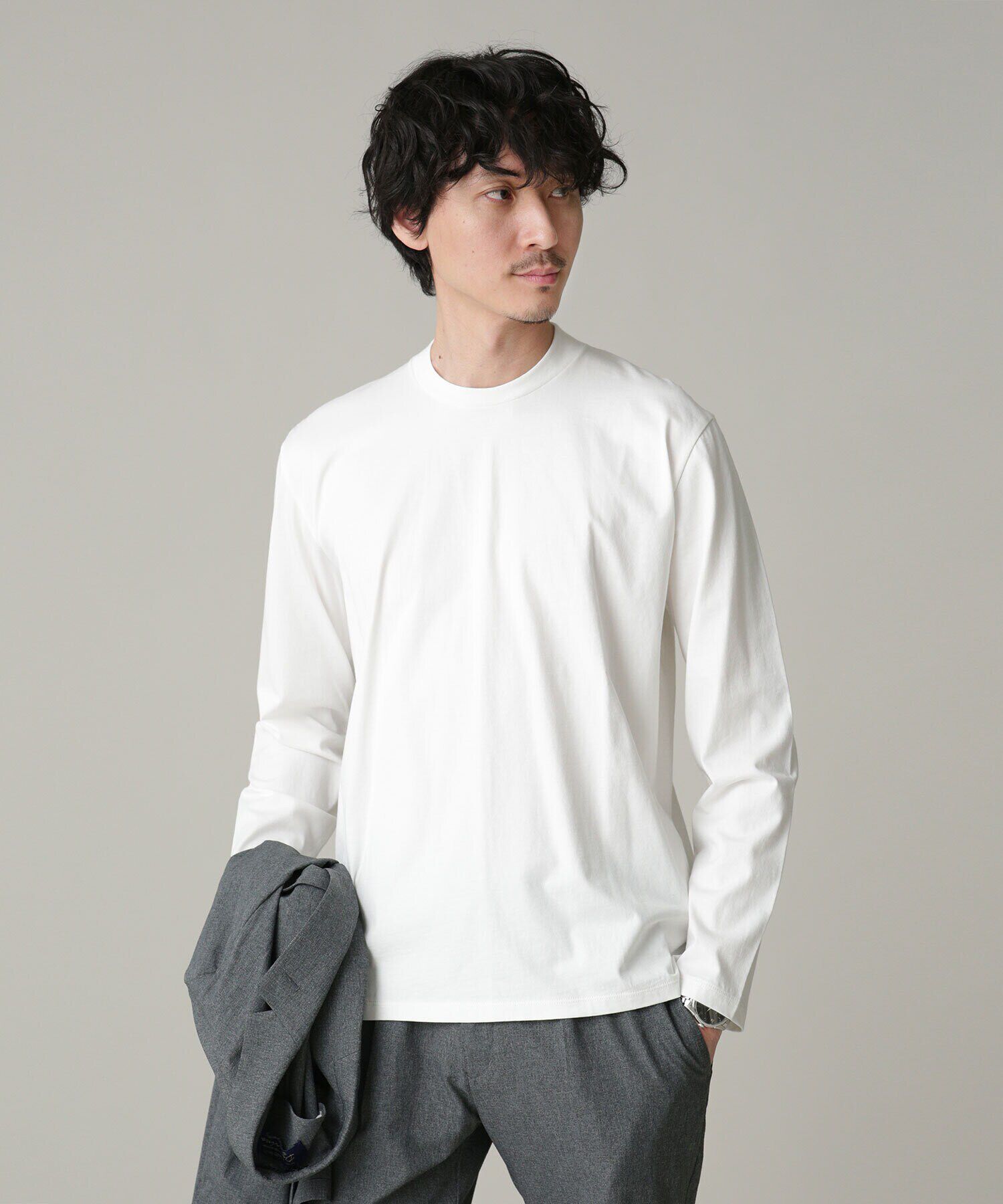 nano･universe「LB.03/ジャケT 長袖」|Tシャツ・カットソー|ホワイト