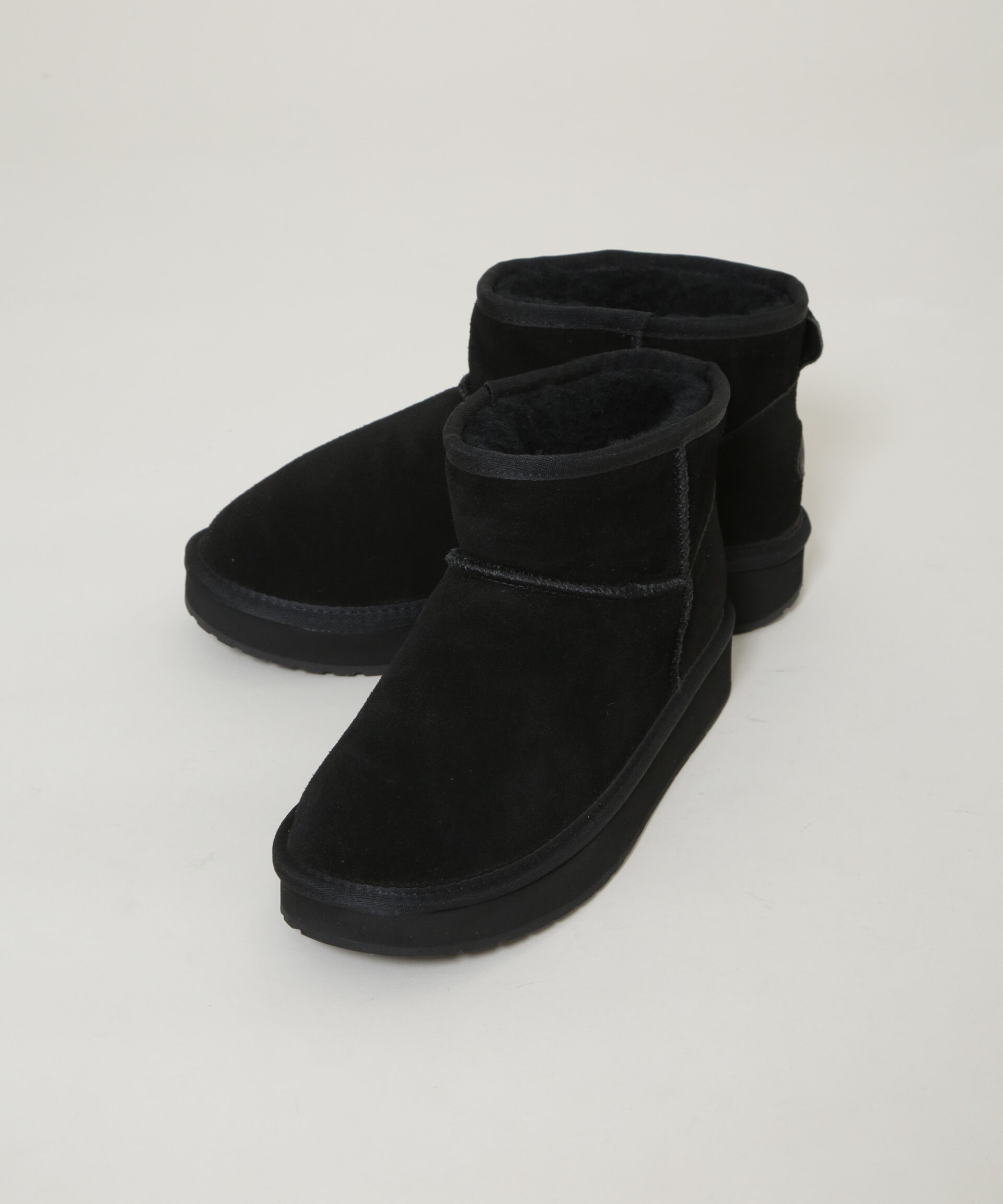 NANO universe「EMU Australia/PLATFORM MICRO WOOL 2.0」|ショートブーツ|ブラック