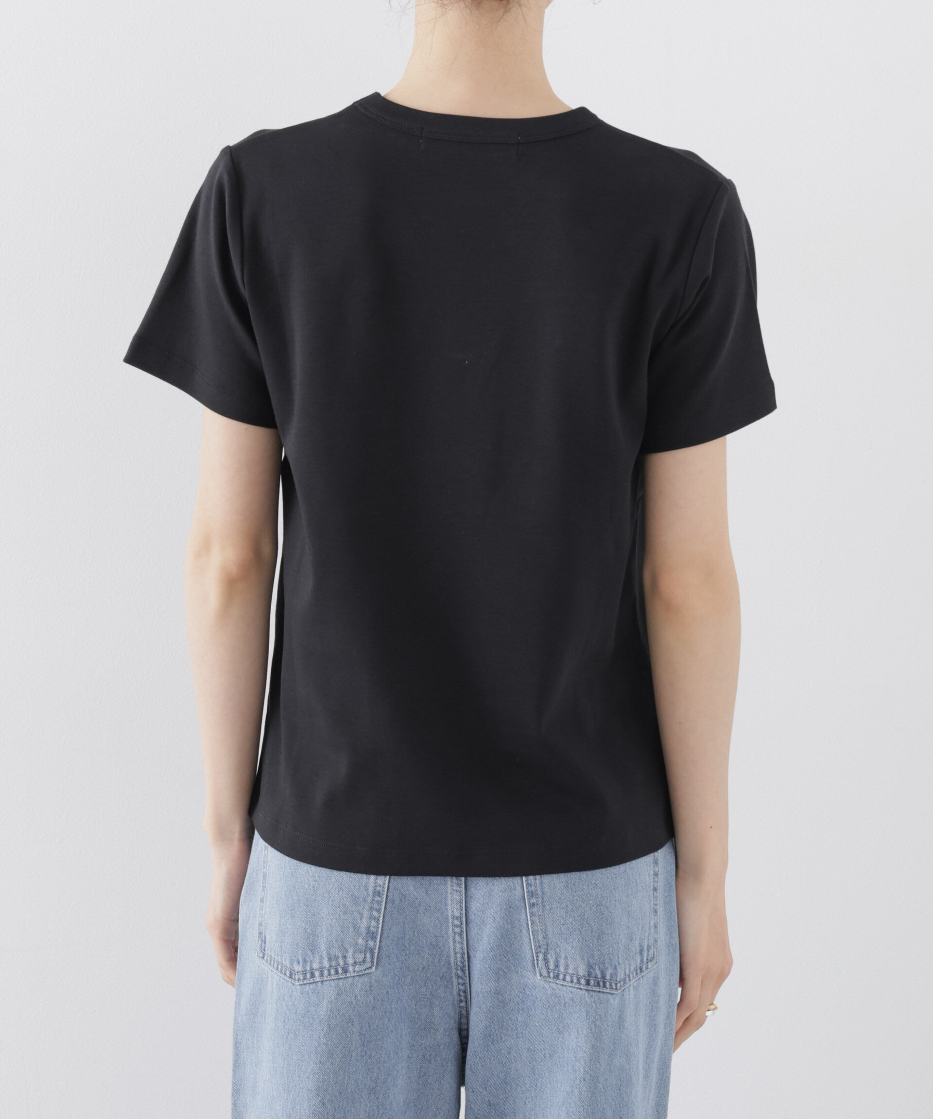 nano･universe「Repur加工 スムースシルケットクルーネックTシャツ」|Tシャツ・カットソー|