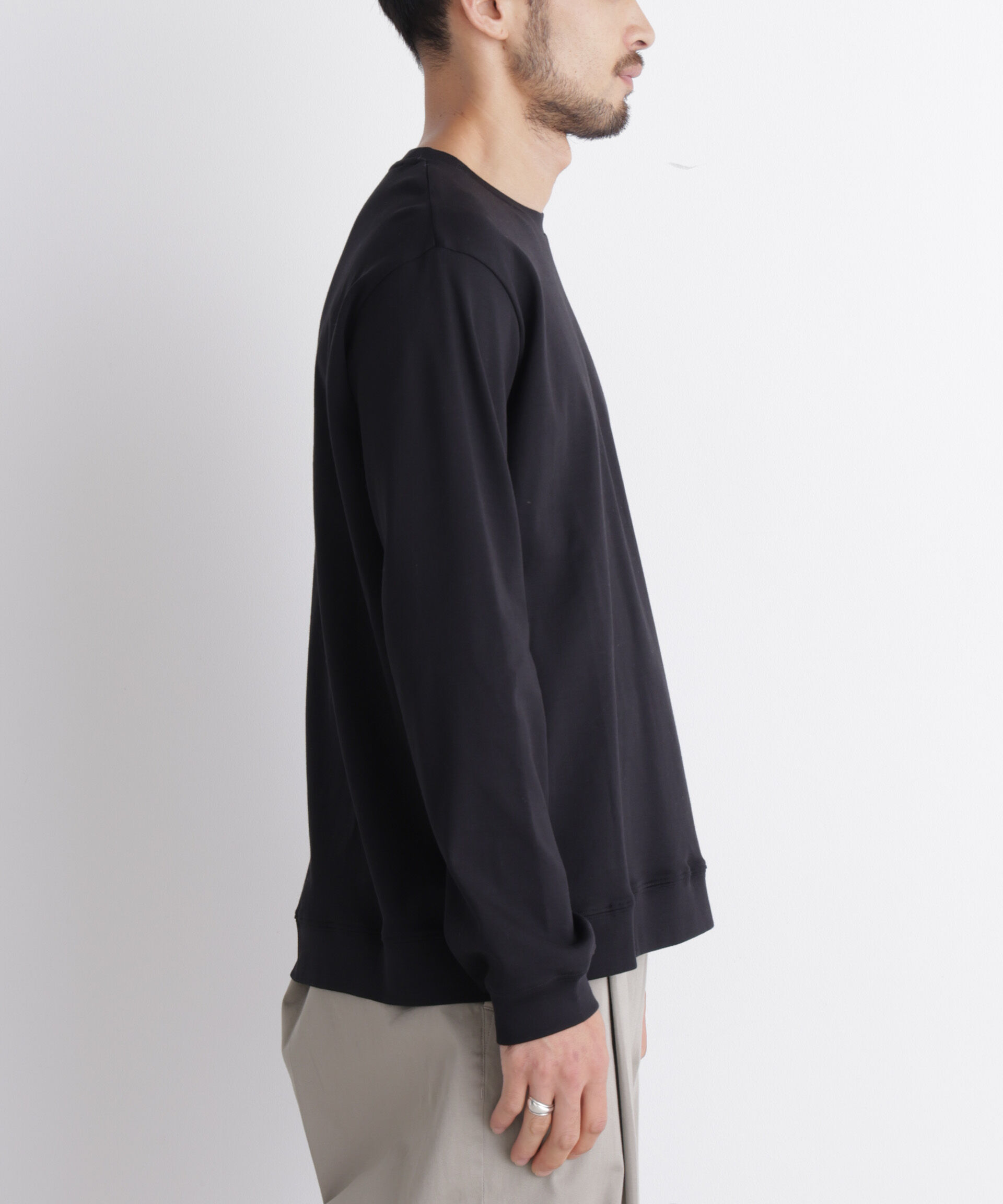 NANO universe「「FORMAL JERSEY」クルーネックカットソー長袖」|Tシャツ・カットソー|