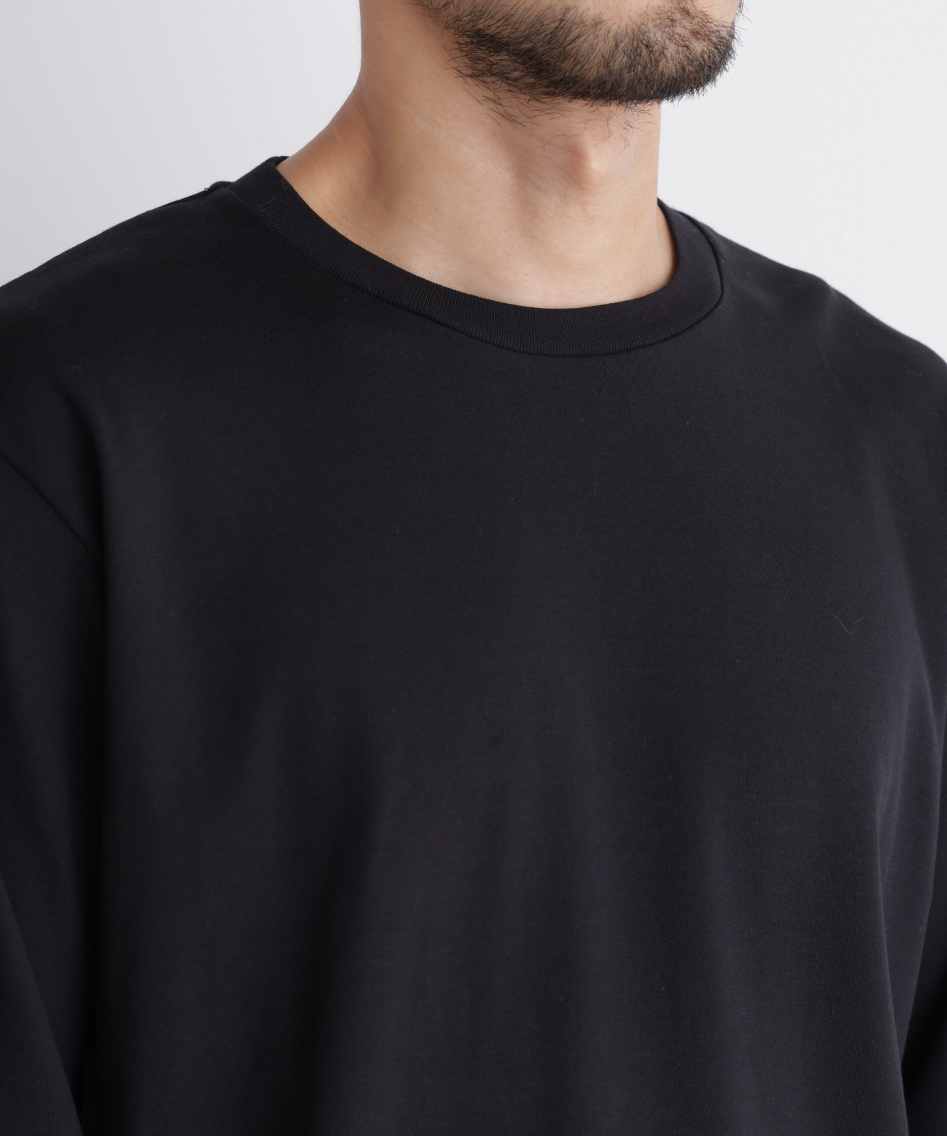 NANO universe「「FORMAL JERSEY」クルーネックカットソー長袖」|Tシャツ・カットソー|