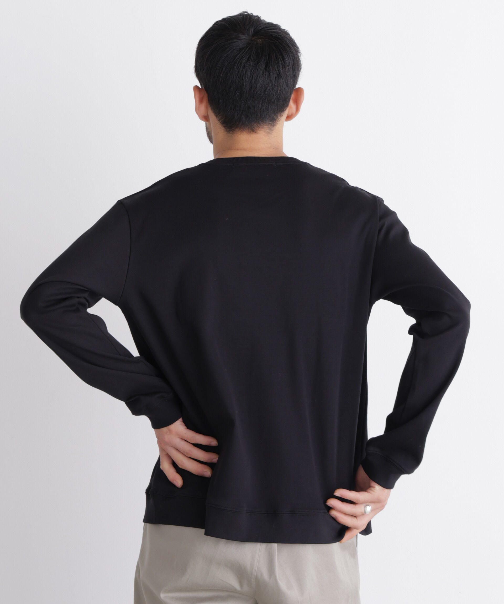 NANO universe「「FORMAL JERSEY」クルーネックカットソー長袖」|Tシャツ・カットソー|