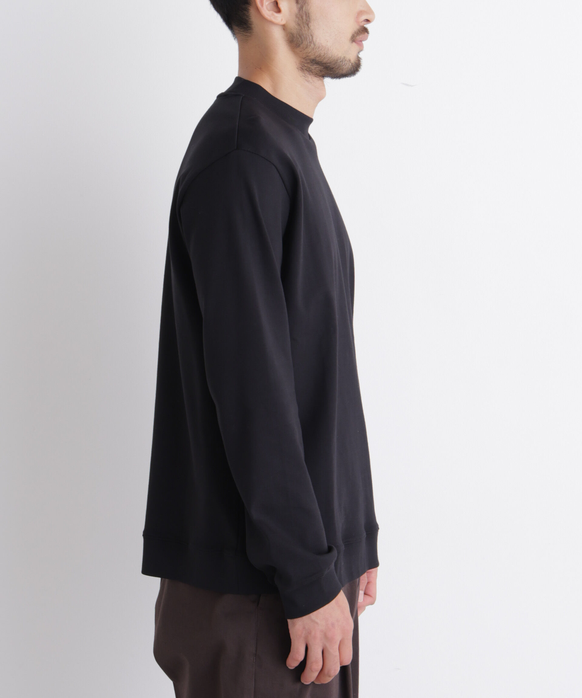 NANO universe「「FORMAL JERSEY」モックネックカットソー長袖」|Tシャツ・カットソー|