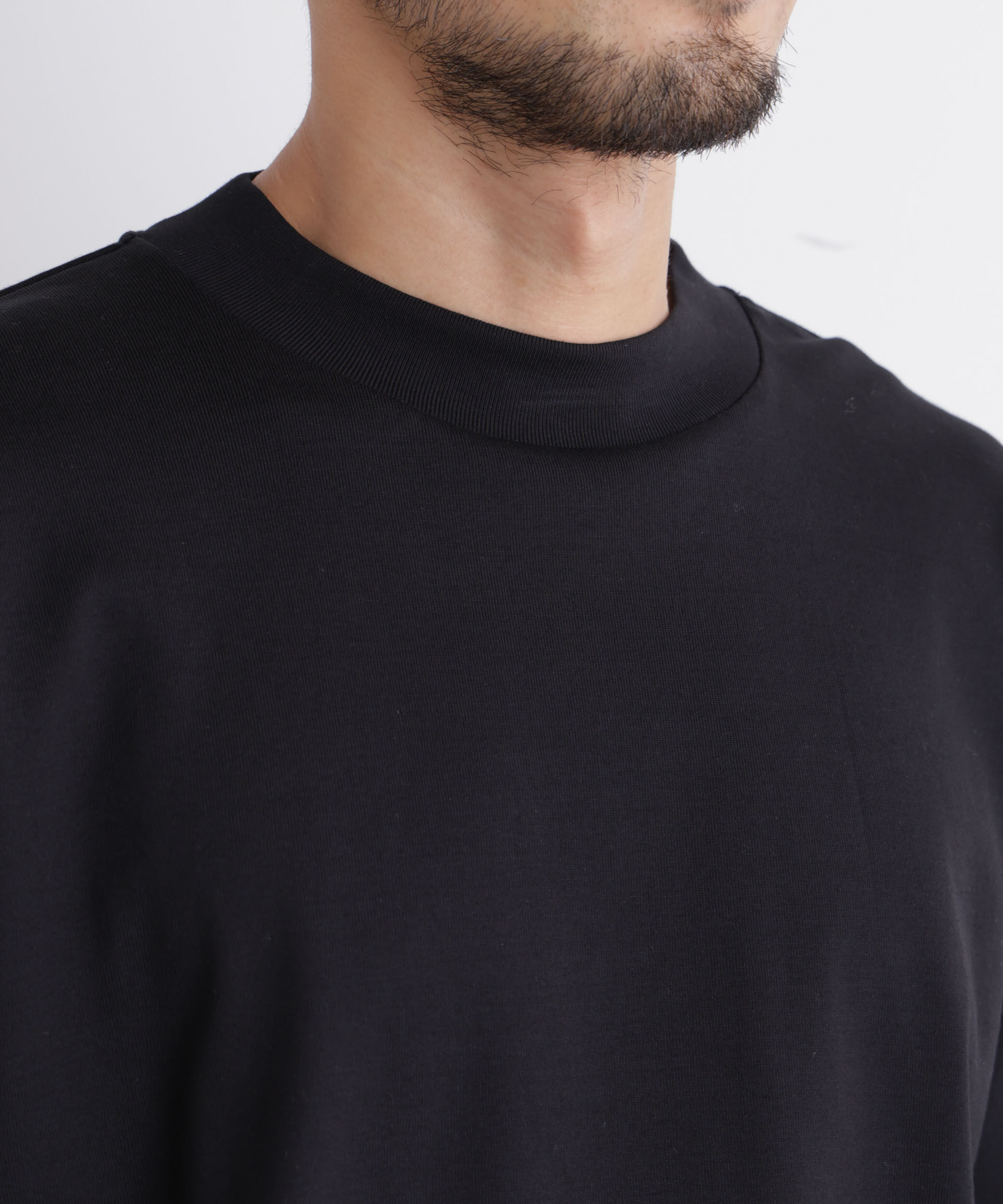NANO universe「「FORMAL JERSEY」モックネックカットソー長袖」|Tシャツ・カットソー|