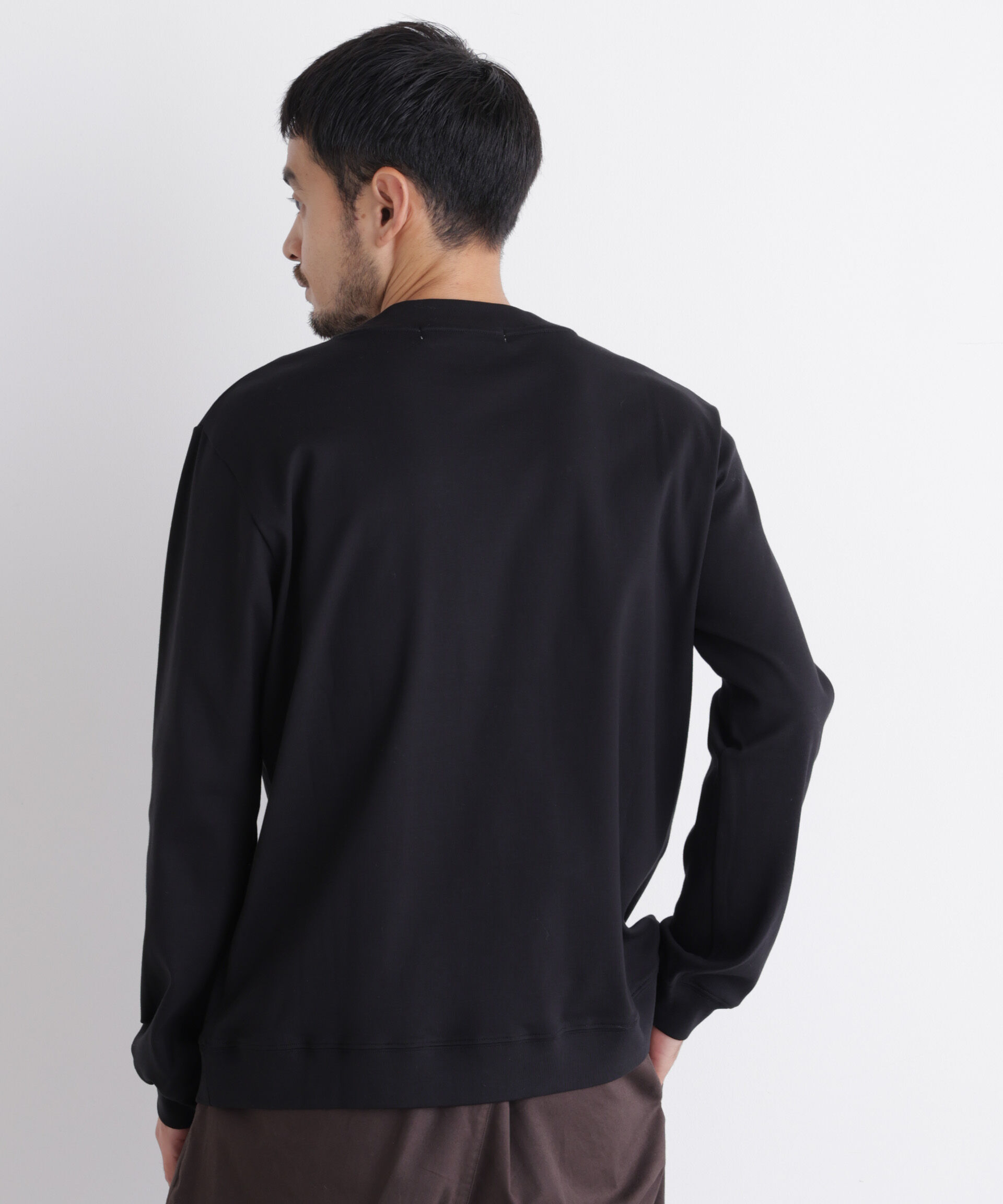 NANO universe「「FORMAL JERSEY」モックネックカットソー長袖」|Tシャツ・カットソー|