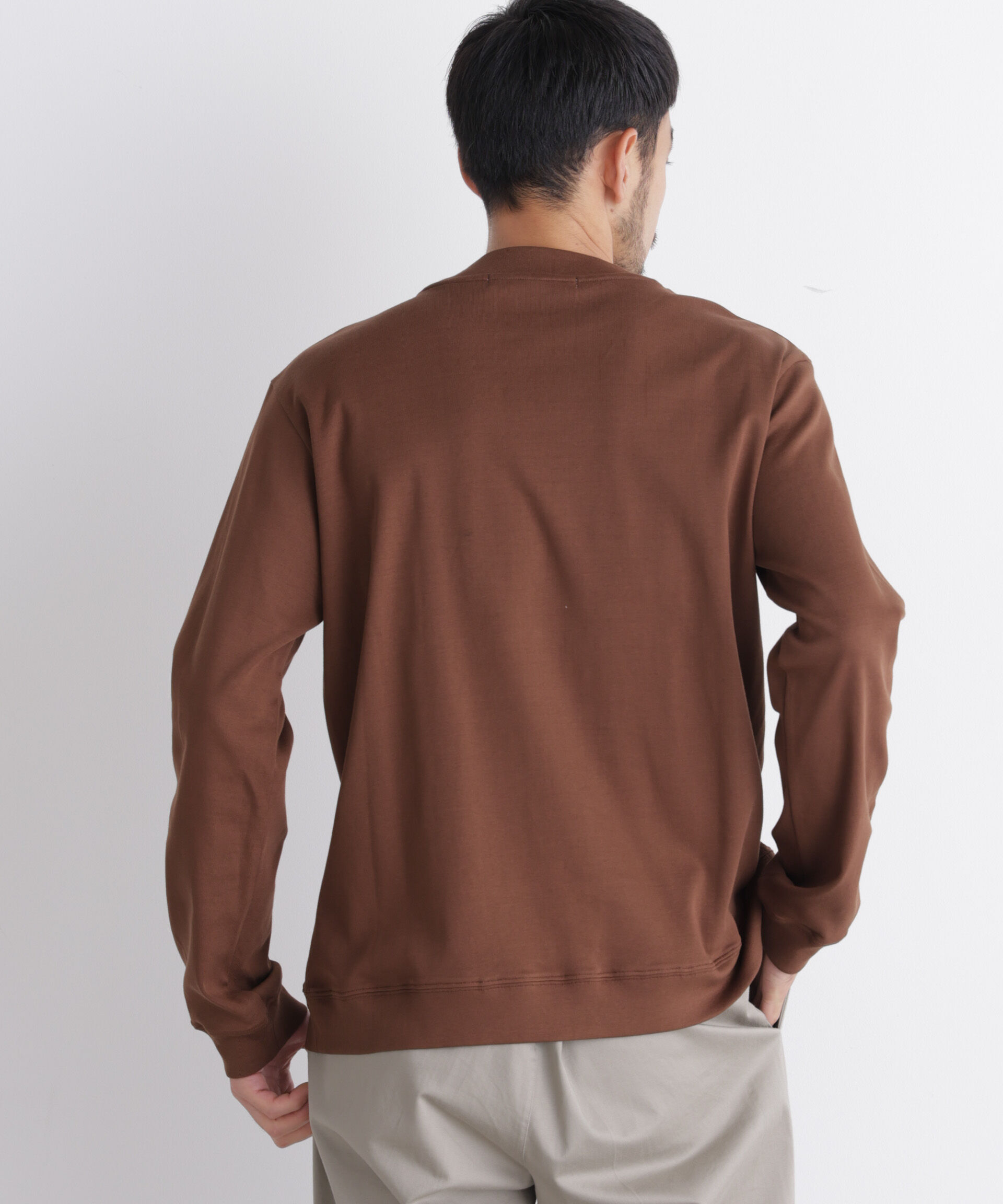 NANO universe「「FORMAL JERSEY」モックネックカットソー長袖」|Tシャツ・カットソー|