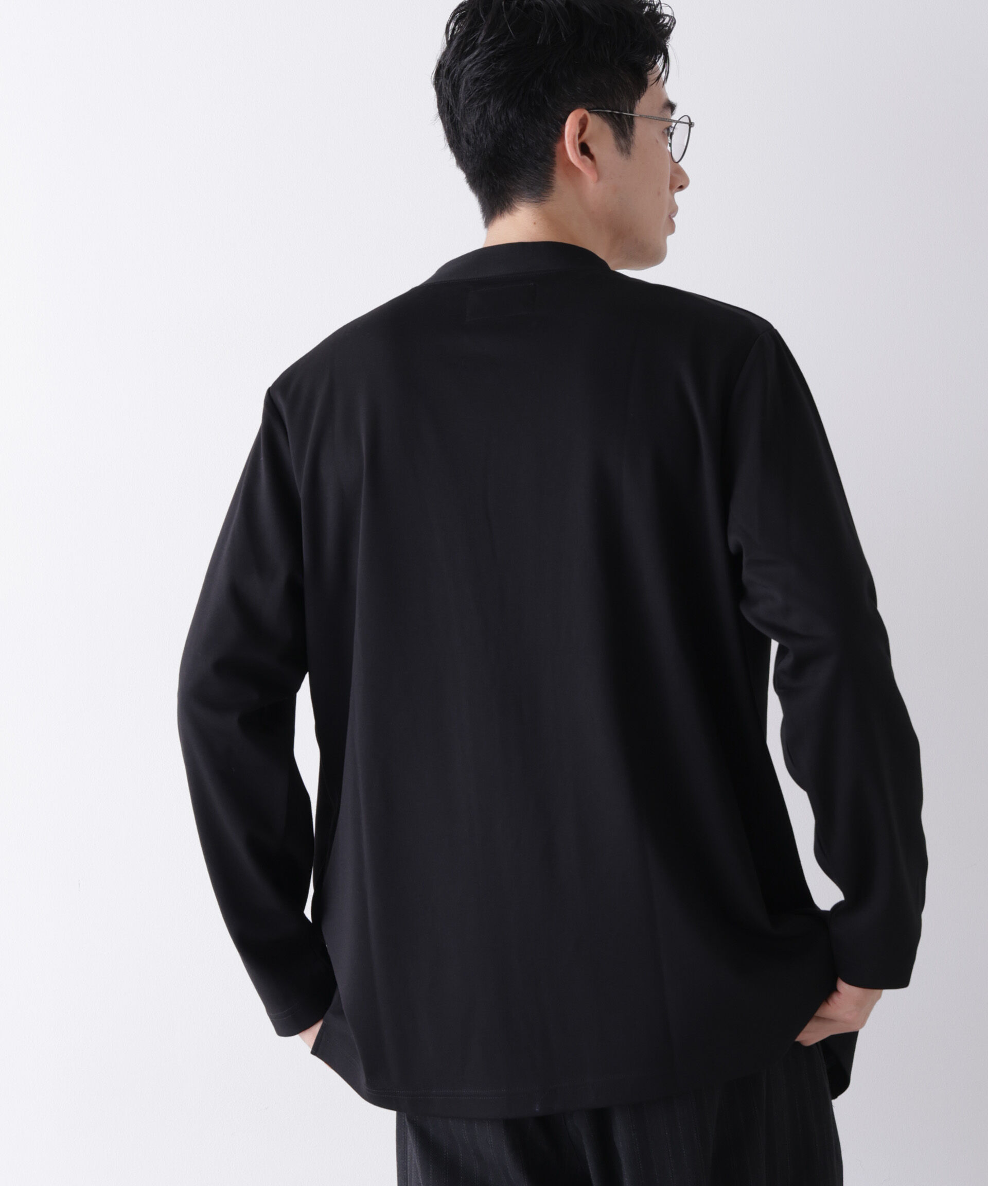 NANO universe「「モダンコンフォート」ダブルジャージー着流しカーディガン」|Tシャツ・カットソー|