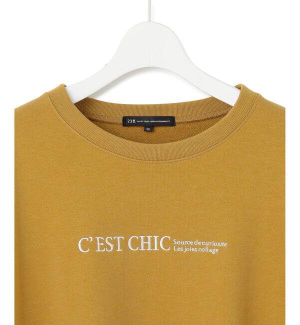 23区「【洗える】ライトコットンテリー ロゴ カットソー」|Tシャツ・カットソー|