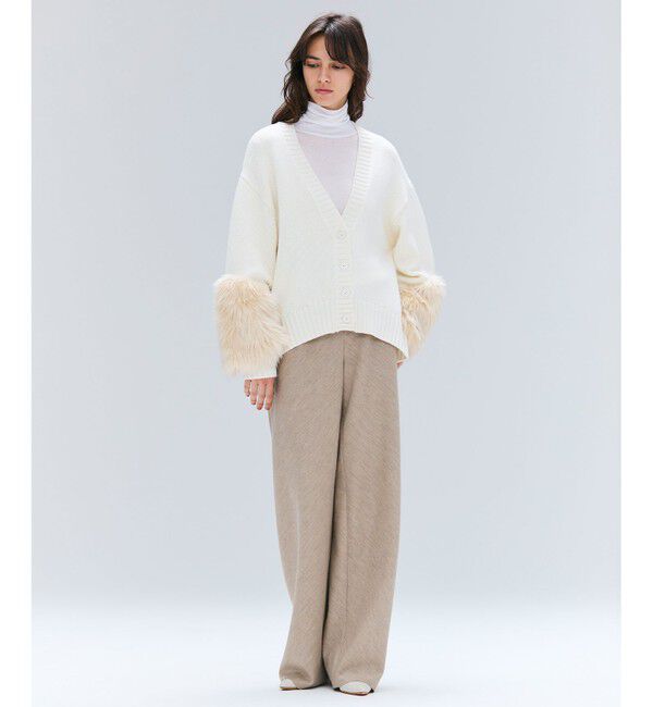 BEIGE,「【Precious掲載】MONTAIGNE / イージーウエストウールワイドパンツ」|その他|