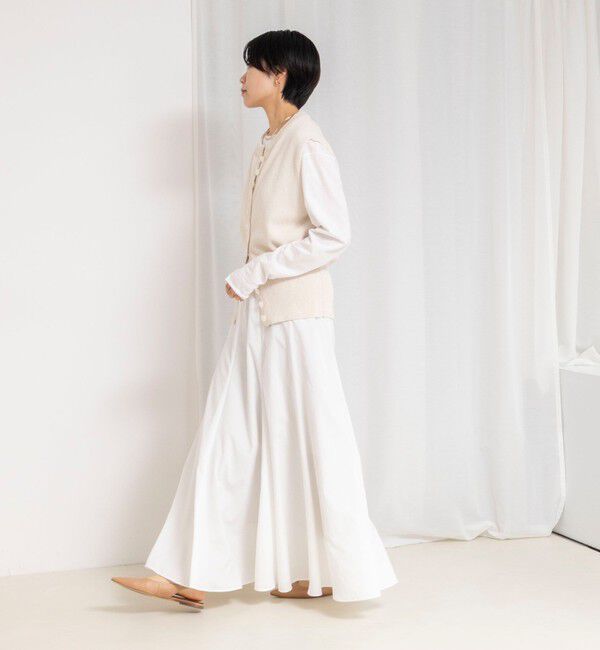 NOLLEY'S「【WEB限定】ウォッシャブルヴィンテージタフタマチ入りマキシスカート」|スカート|