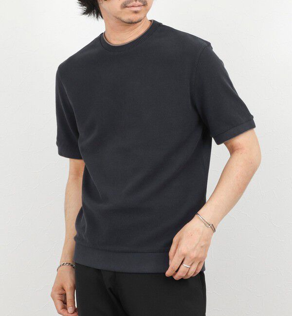 NOLLEY'S goodman「【HERNO】HEAVY WAFFLE CN」|Tシャツ・カットソー|ネイビー