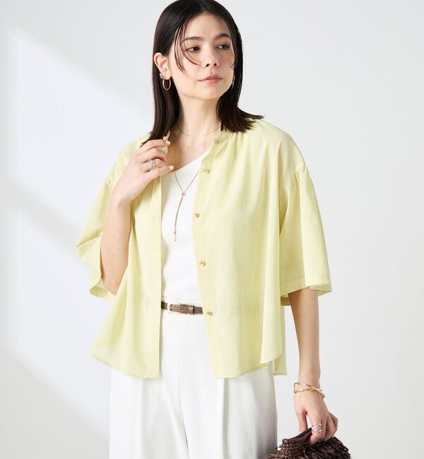 NOLLEY'S「【BECシリーズ】ウォッシャブル袖2ＷAYシアーボイルブラウス」|シャツ・ブラウス|