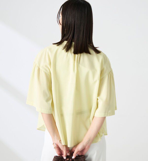 NOLLEY'S「【BECシリーズ】ウォッシャブル袖2ＷAYシアーボイルブラウス」|シャツ・ブラウス|