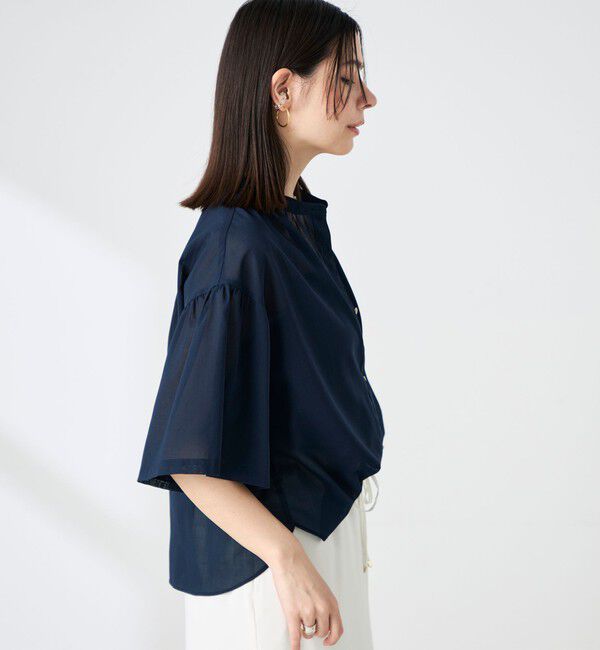 NOLLEY'S「【BECシリーズ】ウォッシャブル袖2ＷAYシアーボイルブラウス」|シャツ・ブラウス|