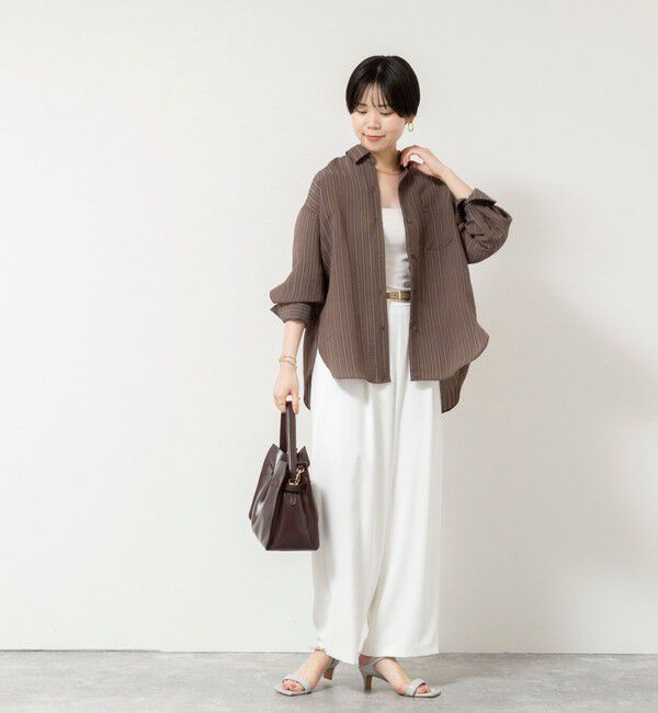 NOLLEY'S sophi「《セットアップ対応》NEW morisachiウォッシャブルツイルイージーワイドパンツ」|その他|