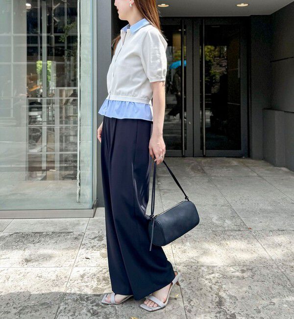 NOLLEY'S sophi「《セットアップ対応》NEW morisachiウォッシャブルツイルイージーワイドパンツ」|その他|