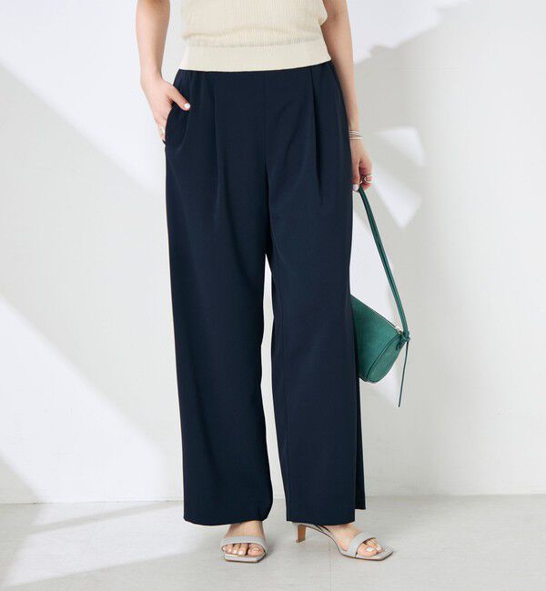 NOLLEY'S sophi「《セットアップ対応》NEW morisachiウォッシャブルツイルイージーワイドパンツ」|その他|