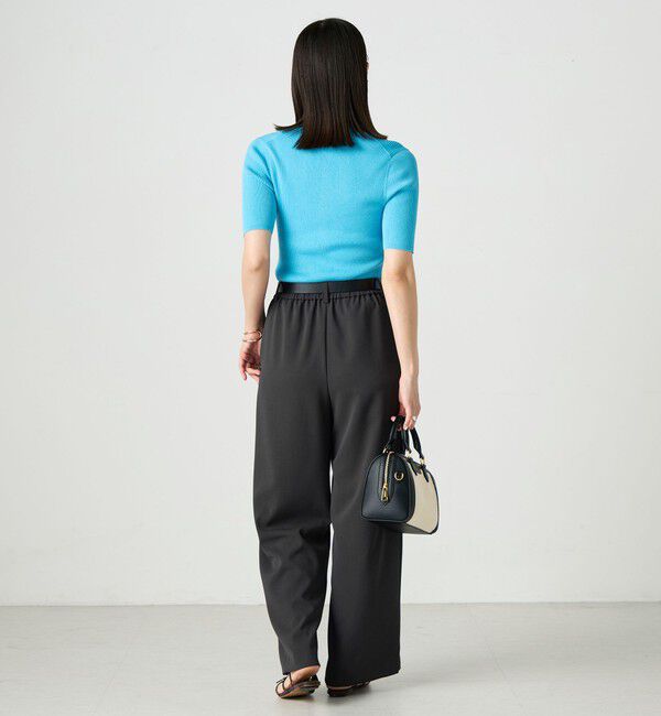 NOLLEY'S sophi「《セットアップ対応》NEW morisachiウォッシャブルツイルイージーワイドパンツ」|その他|