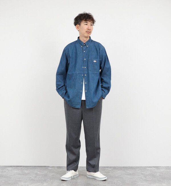 NOLLEY'S goodman「【DANTON/ダントン】DOT BUTTON B.D. SHIRT（DT-B0293 DUG）」|シャツ・ブラウス|