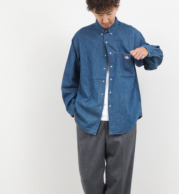 NOLLEY'S goodman「【DANTON/ダントン】DOT BUTTON B.D. SHIRT（DT-B0293 DUG）」|シャツ・ブラウス|