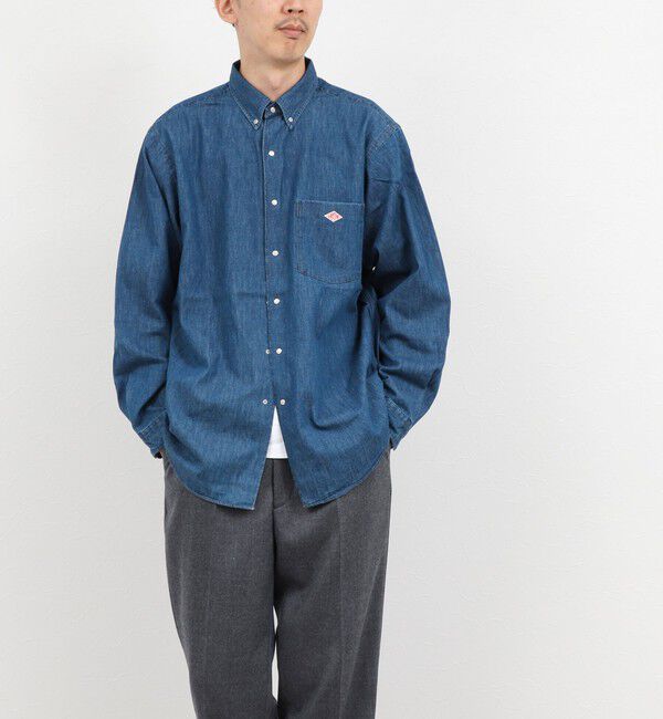 NOLLEY'S goodman「【DANTON/ダントン】DOT BUTTON B.D. SHIRT（DT-B0293 DUG）」|シャツ・ブラウス|