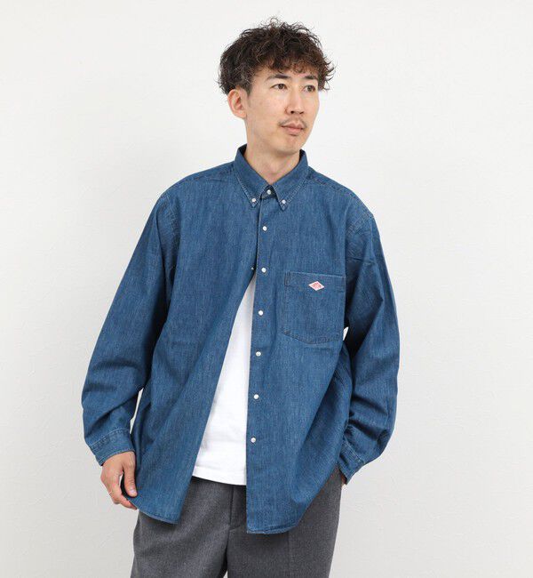 NOLLEY'S goodman「【DANTON/ダントン】DOT BUTTON B.D. SHIRT（DT-B0293 DUG）」|シャツ・ブラウス|