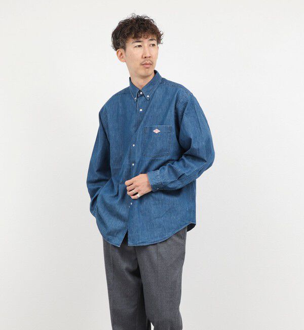 NOLLEY'S goodman「【DANTON/ダントン】DOT BUTTON B.D. SHIRT（DT-B0293 DUG）」|シャツ・ブラウス|