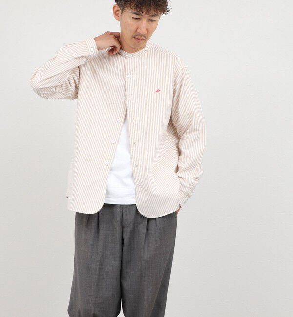 NOLLEY'S goodman「【DANTON/ダントン】BAND COLLAR SHIRT（DT-B0280 OXP）」|シャツ・ブラウス|