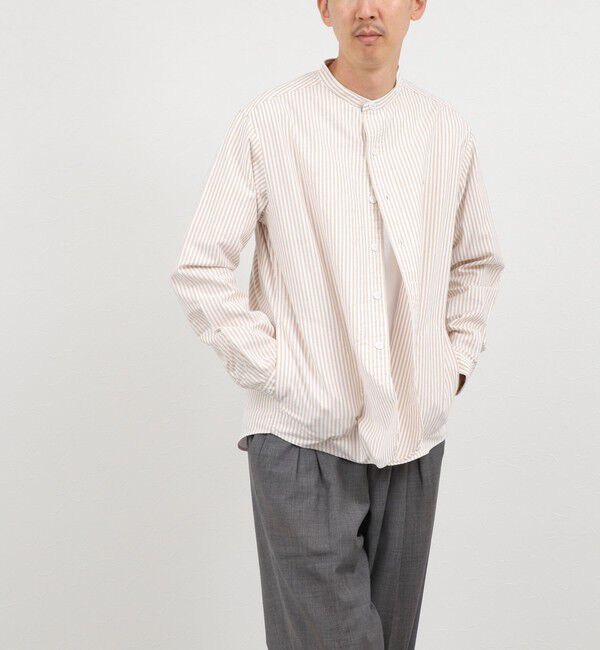 NOLLEY'S goodman「【DANTON/ダントン】BAND COLLAR SHIRT（DT-B0280 OXP）」|シャツ・ブラウス|
