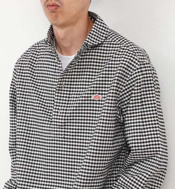 NOLLEY'S goodman「【DANTON/ダントン】ROUND COLLAR P/O SHIRT（DT-B0282 OXP）」|シャツ・ブラウス|ブラック系その他