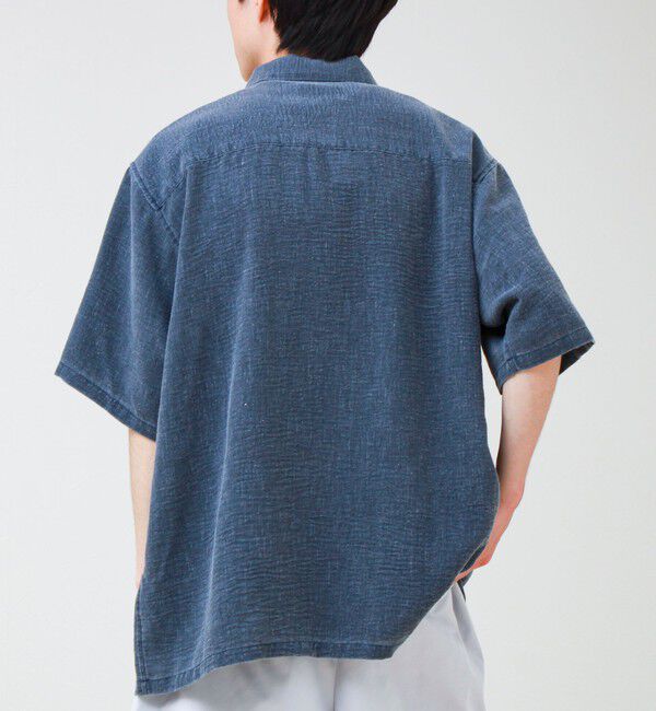 GLOSTER「【セットアップ対応】麻調ウォッシュ ショートスリーブシャツ」|シャツ・ブラウス|
