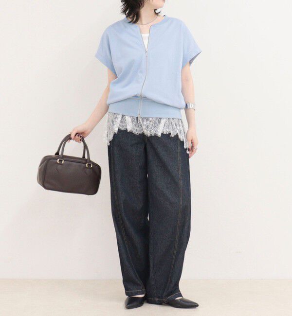 fredy emue「ミニ裏毛前開きZIPプルオーバー」|Tシャツ・カットソー|