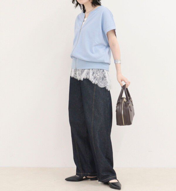fredy emue「ミニ裏毛前開きZIPプルオーバー」|Tシャツ・カットソー|