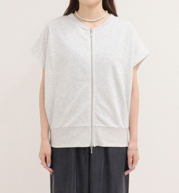 fredy emue「ミニ裏毛前開きZIPプルオーバー」|Tシャツ・カットソー|
