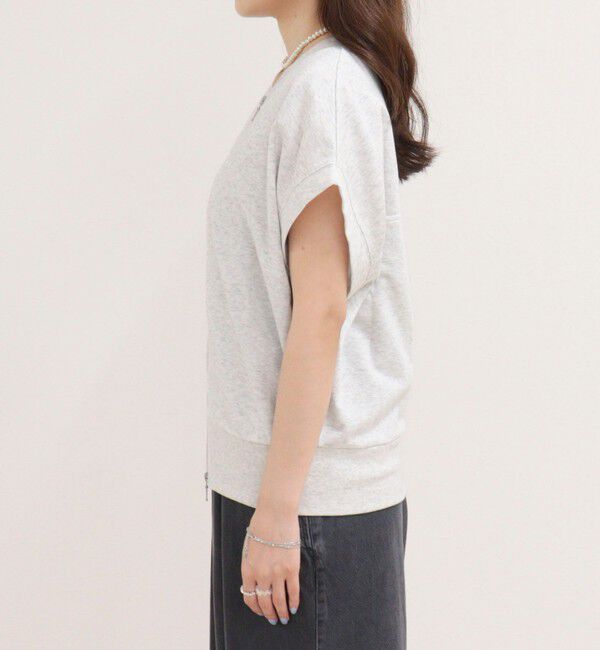 fredy emue「ミニ裏毛前開きZIPプルオーバー」|Tシャツ・カットソー|