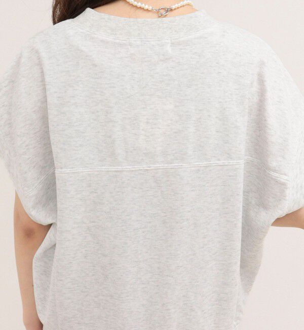 fredy emue「ミニ裏毛前開きZIPプルオーバー」|Tシャツ・カットソー|