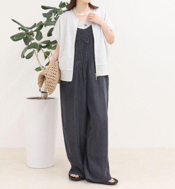 fredy emue「ミニ裏毛前開きZIPプルオーバー」|Tシャツ・カットソー|