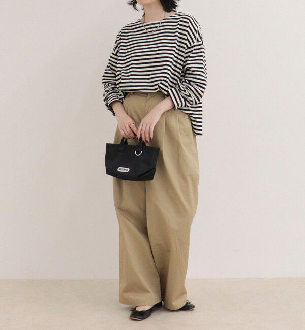 fredy emue「ボーダーハートパッチプルオーバーカットソー」|Tシャツ・カットソー|