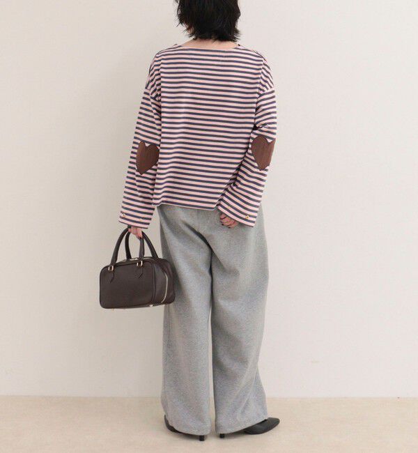 fredy emue「ボーダーハートパッチプルオーバーカットソー」|Tシャツ・カットソー|