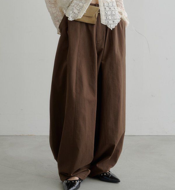  「【3サイズ展開】バレルレッグツイルパンツ」|チノ|